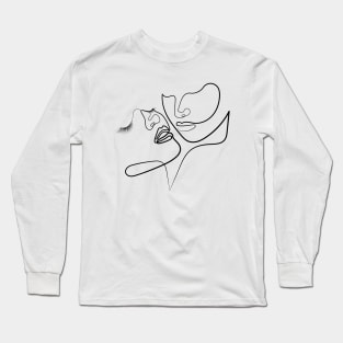 Let The Dance Of Souls Begin | One Line Drawing | One Line Art | Minimal | Minimalist Long Sleeve T-Shirt